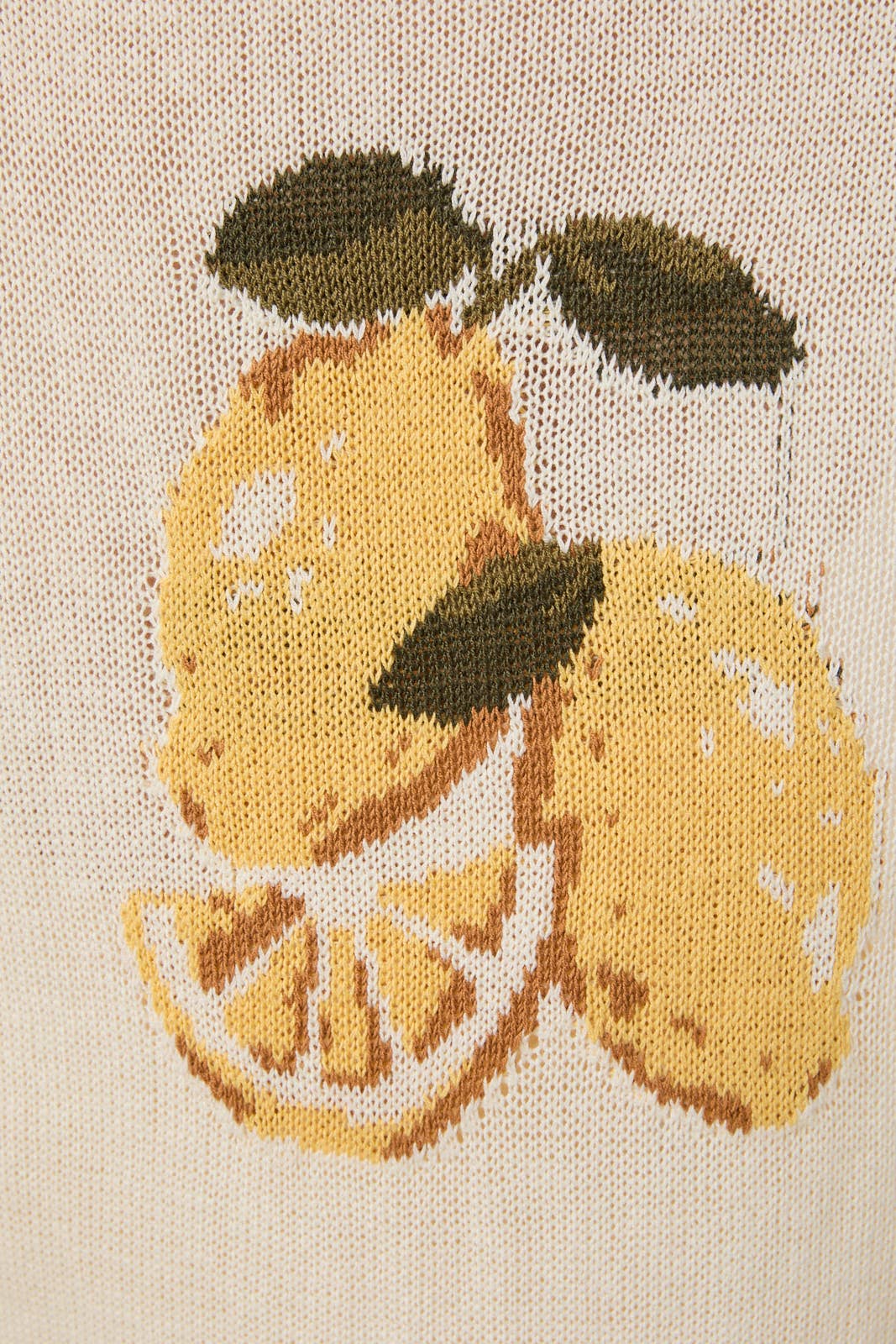 Lightweight Knit Lemon Sweater
