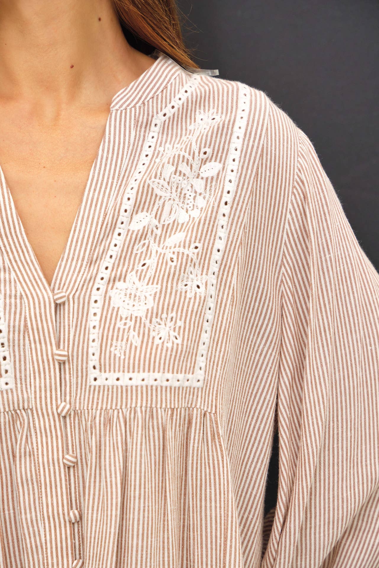 EMBROIDERY PEASANT BLOUSE