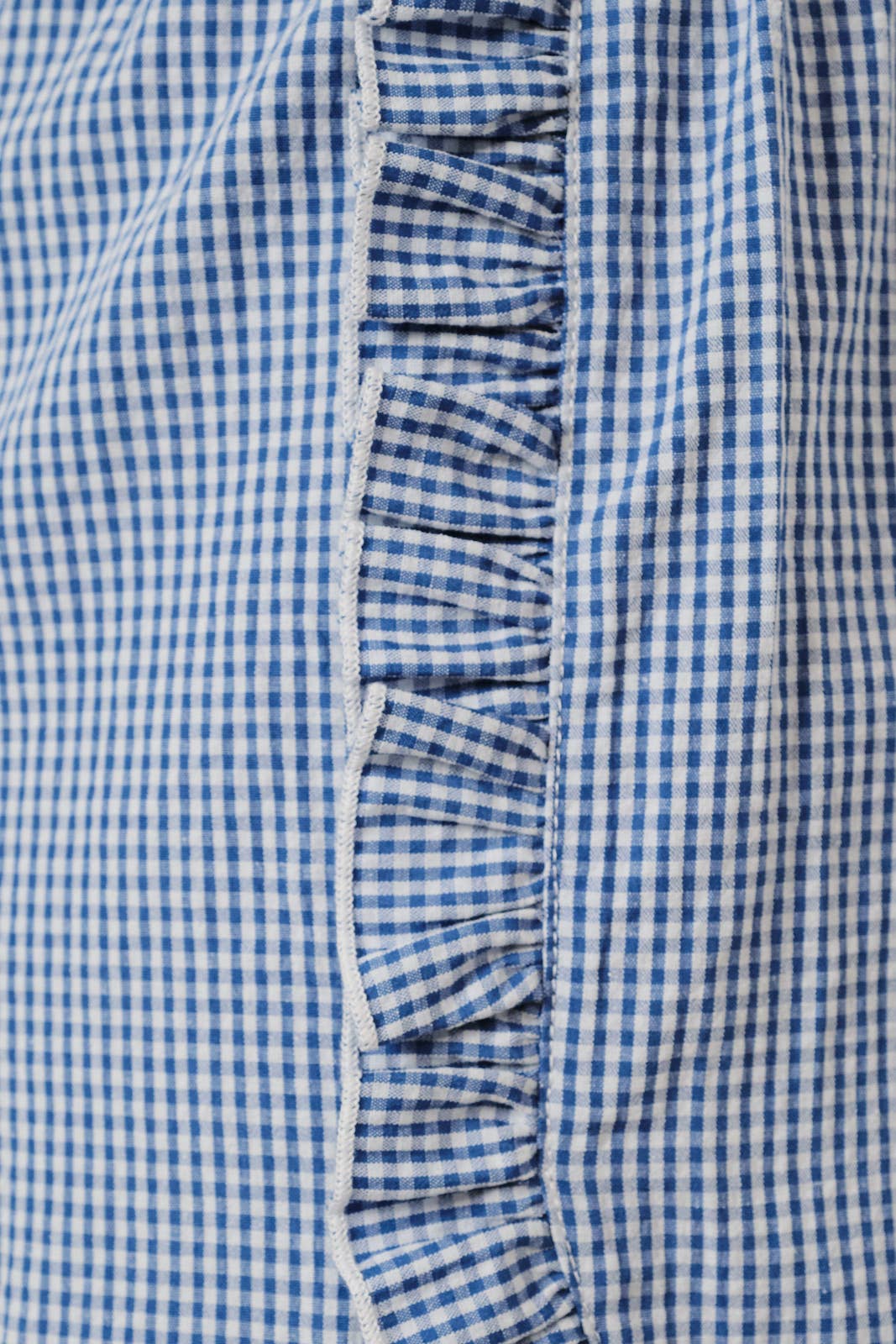 RUFFLE GINGHAM DOLPHIN SHORTS