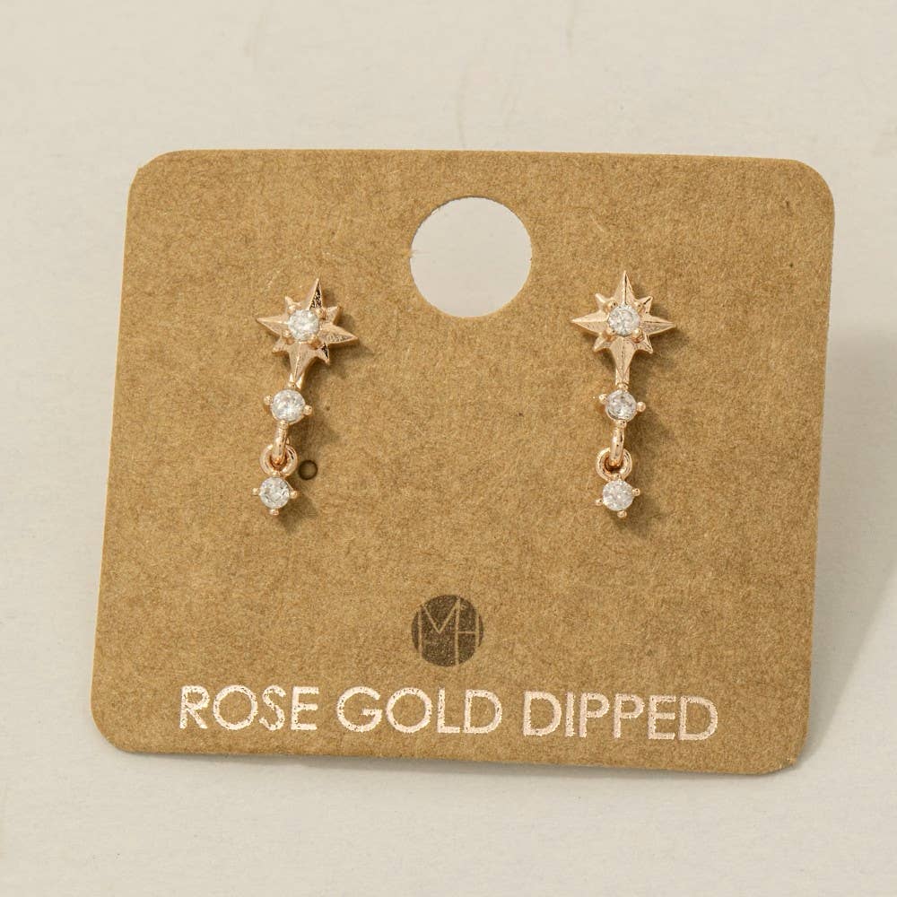 Mini Star Layered Drop Earrings