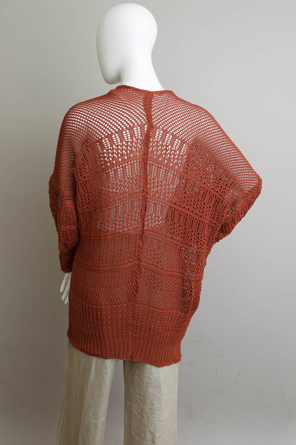 Relaxed Fit Boutique Cardigan | Fashionable Netted Knit π