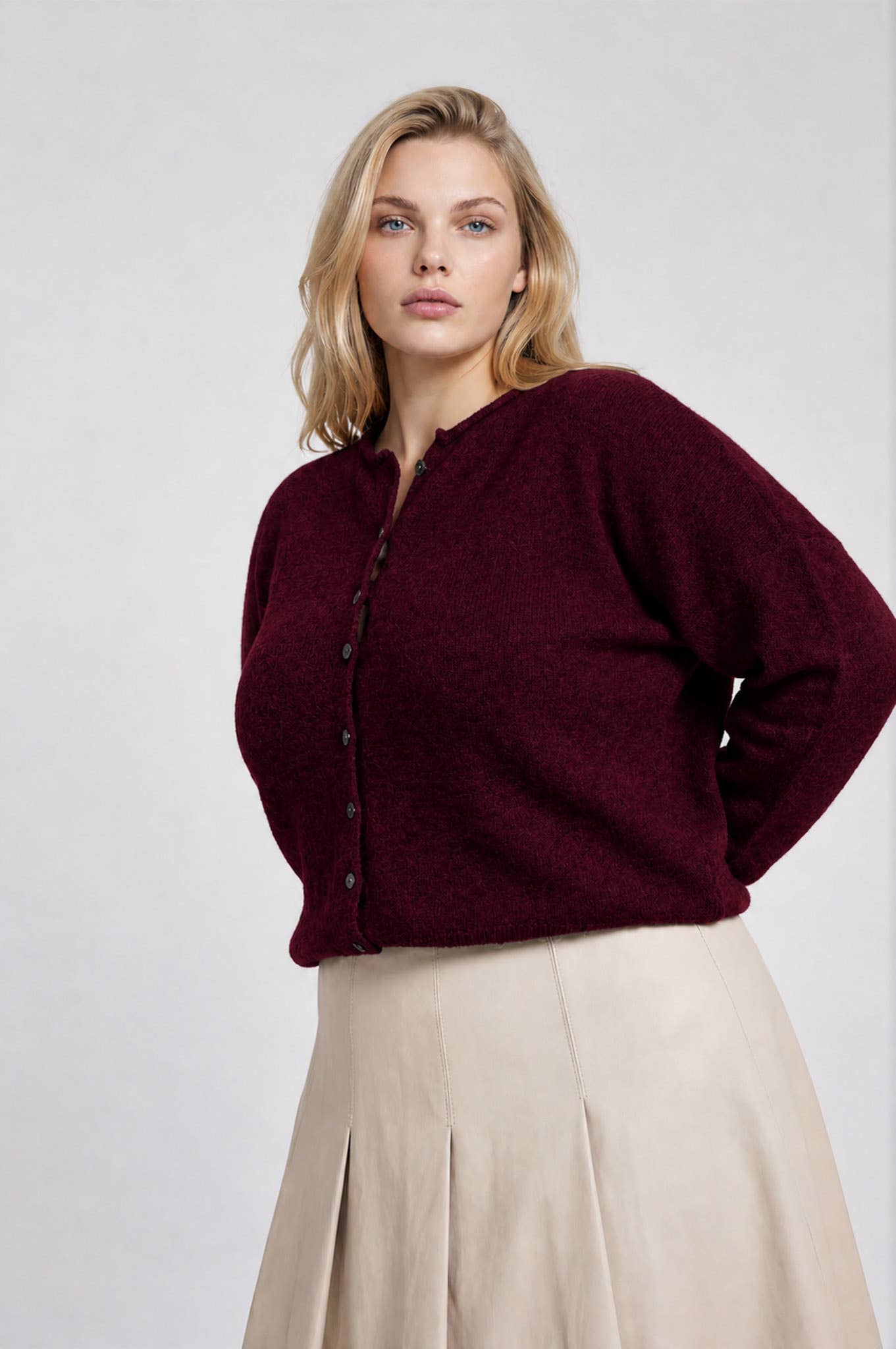 PLUS LIGHTWEIGHT CARDIGAN