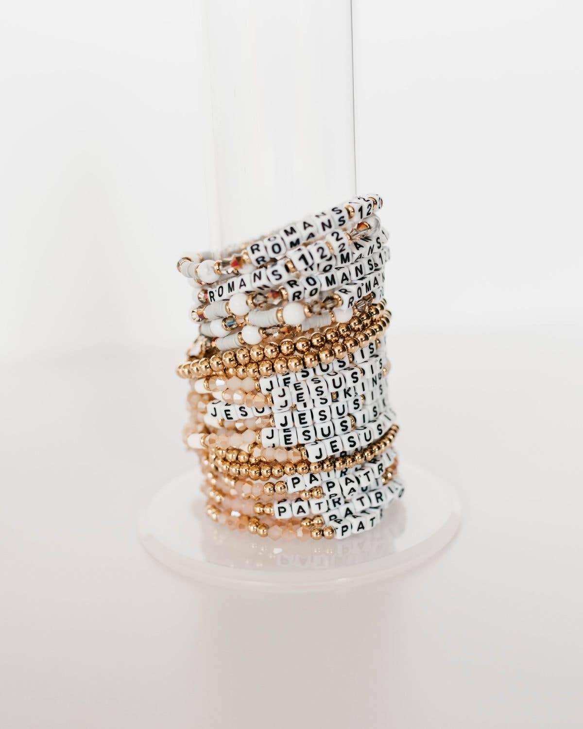 Jesus is King - Christian Beaded Word Bracelet