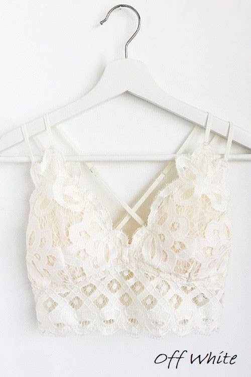 Scalloped Lace Bralette