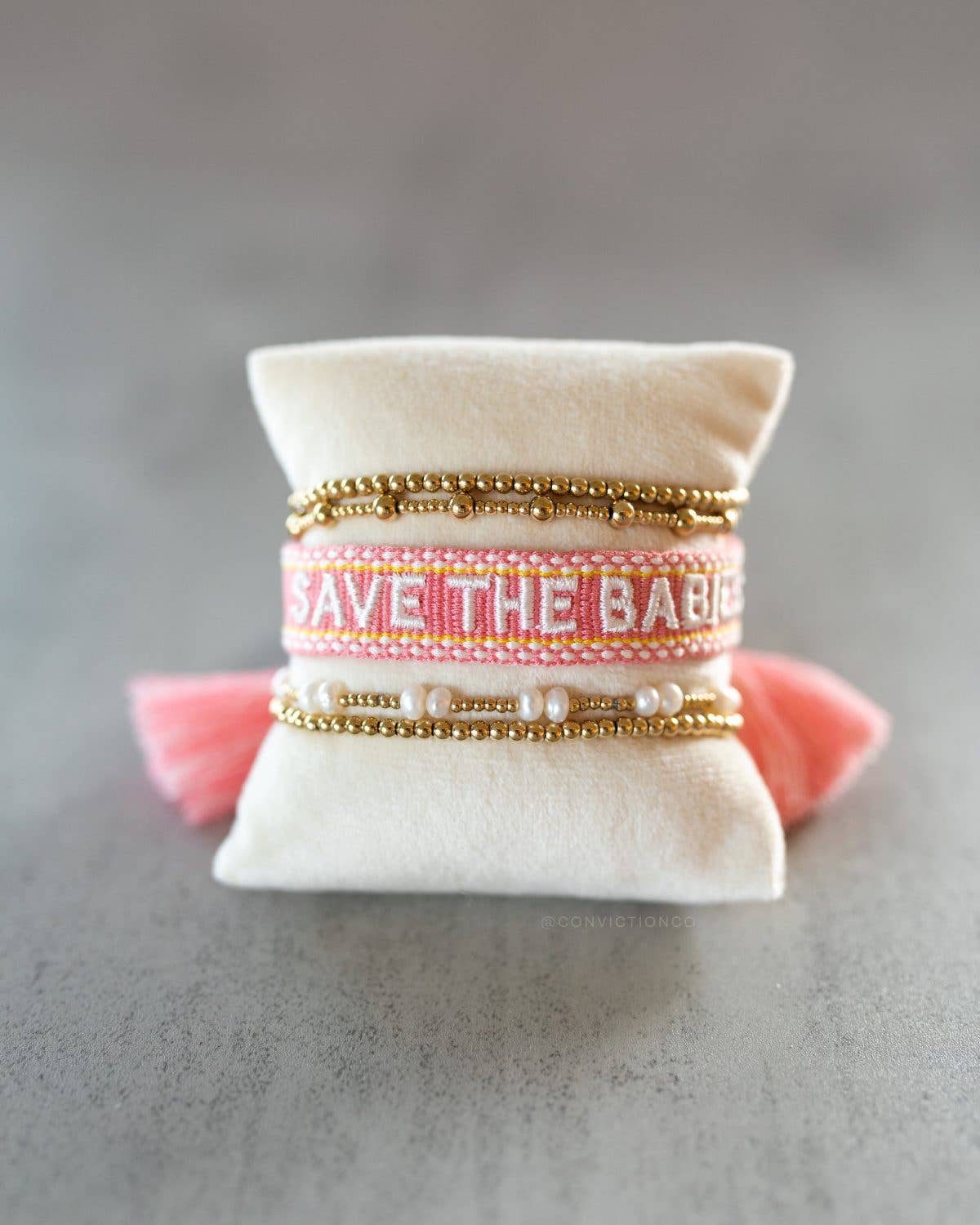 3mm Gold Bead Stacking Bracelet