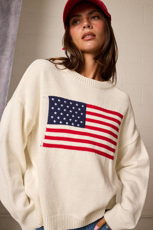 American flag Long-sleeved Top