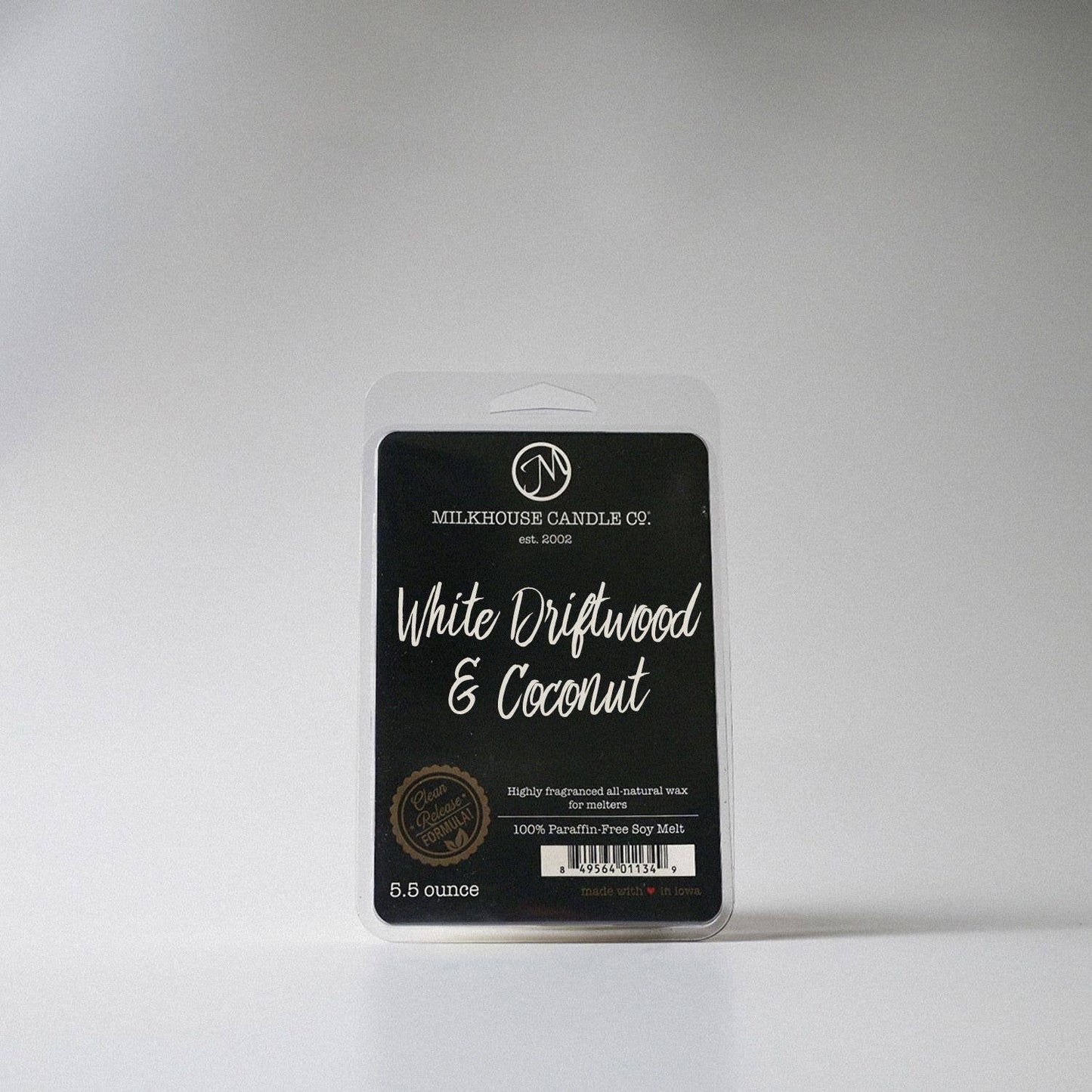 5.5 oz Wax Melts: White Driftwood & Coconut