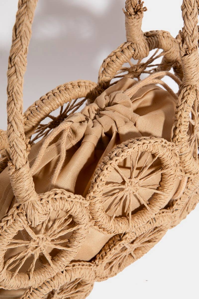 Intricate Braided Wheels Hand Bag