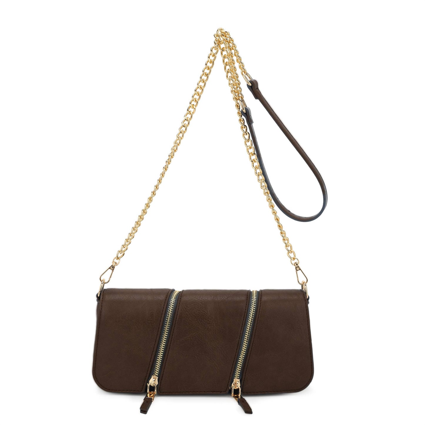 Beatrice Double Zipper Convertible Crossbody Bag