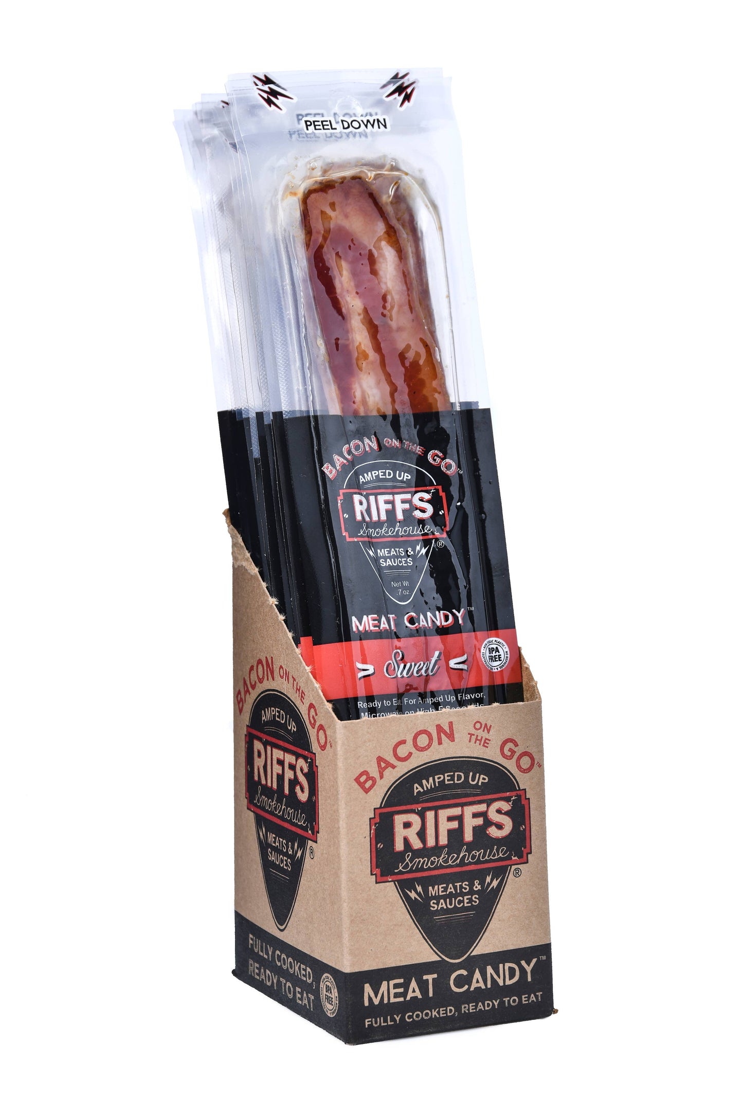 Riffs Bacon on the Go, Sweet, .7oz, 12ct Box