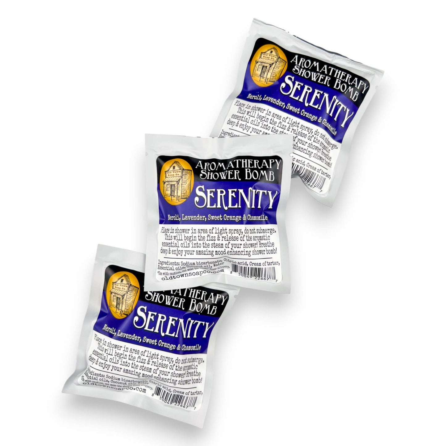 Shower Bombs/Steamer Singles -Avail in 12 Blends #1 Seller: OTSC Branded / Silver / Unwind