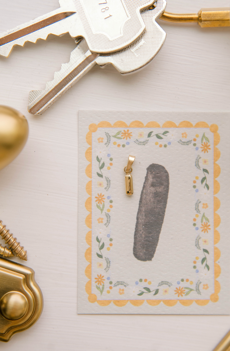 I - Letter Charm