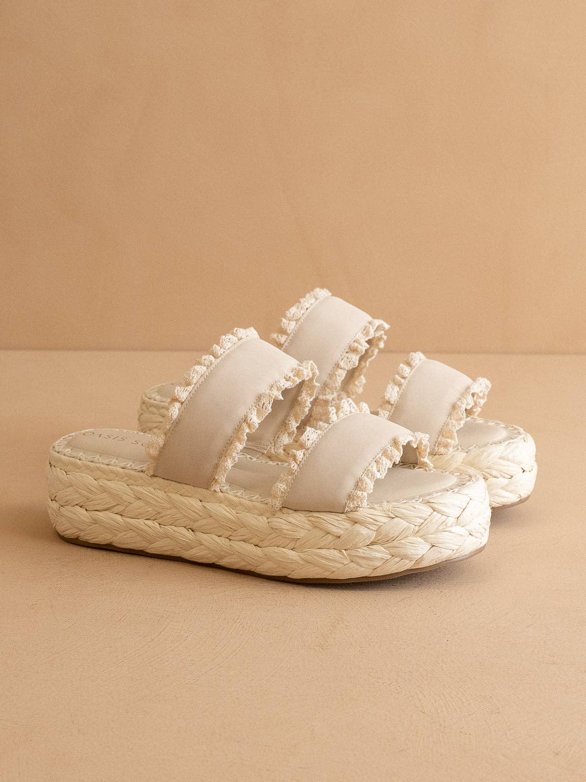 Polly Ruffle Platform Sandal