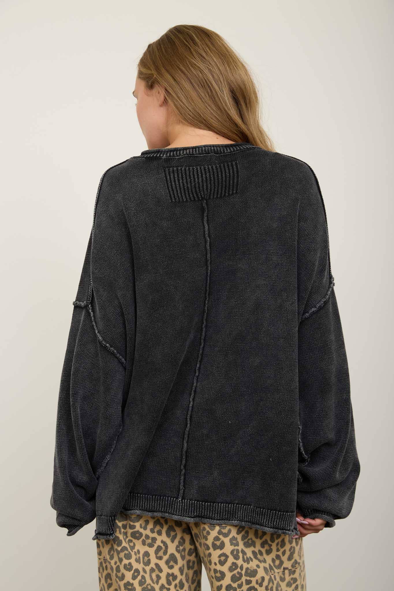 RAW CREW NECK SWEATER