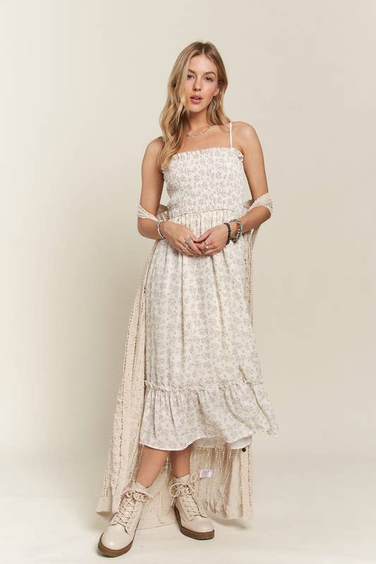 BUTTON DOWN CROCHET LONG CARDIGAN - CEJ3614