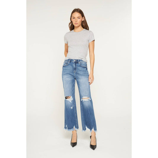 SUPER HIGH DISTRESSED JEANS