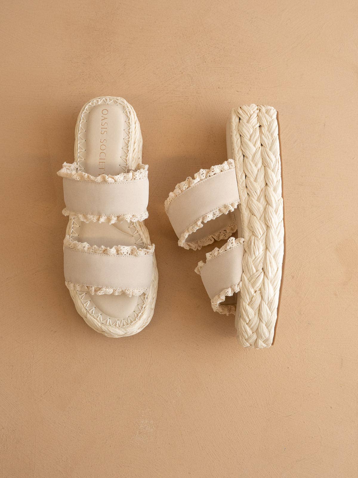 Polly Ruffle Platform Sandal
