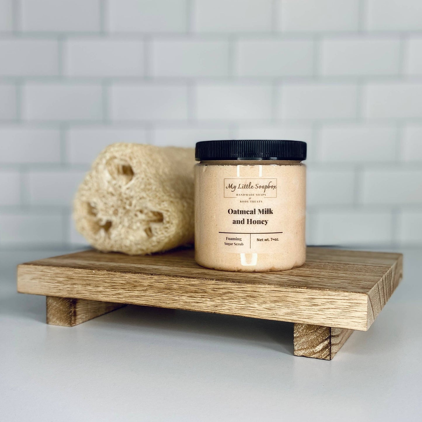 8oz Oatmeal Milk and Honey Foaming Sugar Scrub