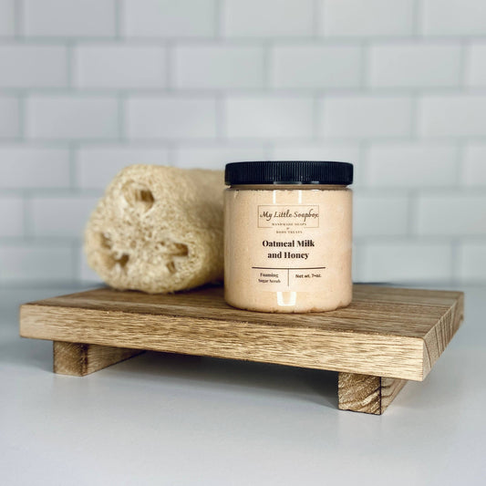 8oz Oatmeal Milk and Honey Foaming Sugar Scrub
