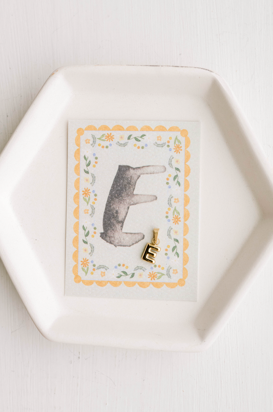 E - Letter Charm