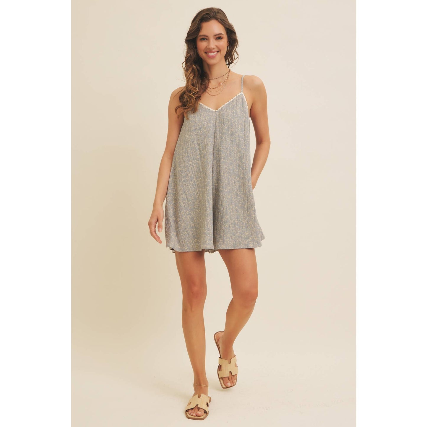FLOWY  DITSY ROMPER