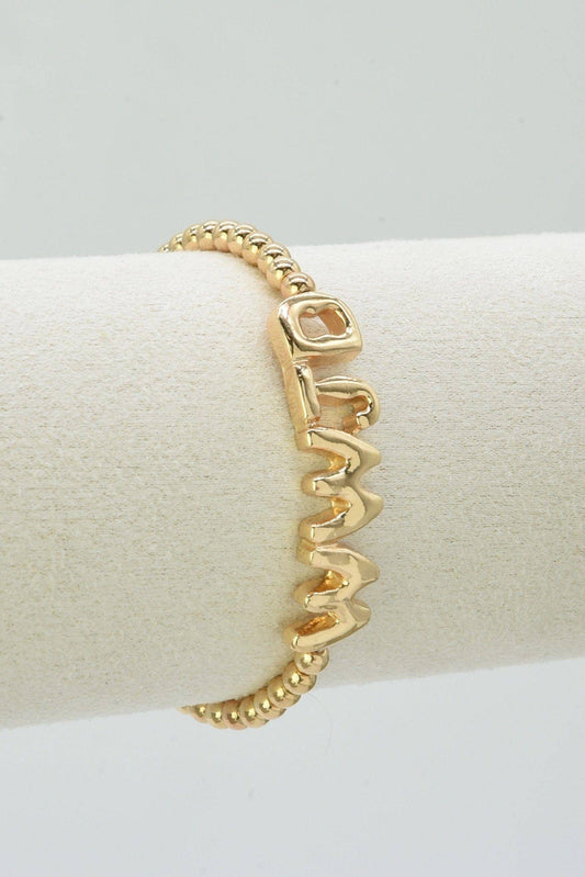 WWJD Beaded Stretch Bracelet