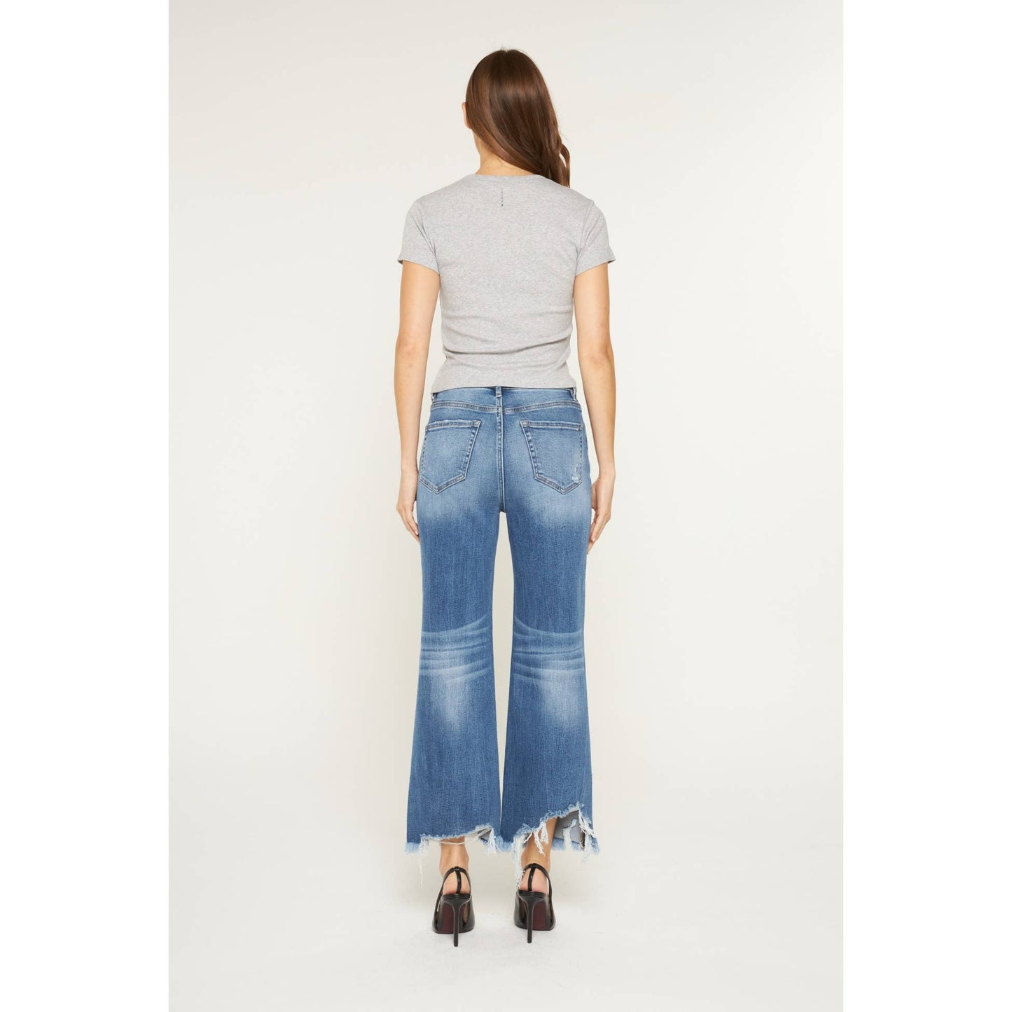 SUPER HIGH DISTRESSED JEANS