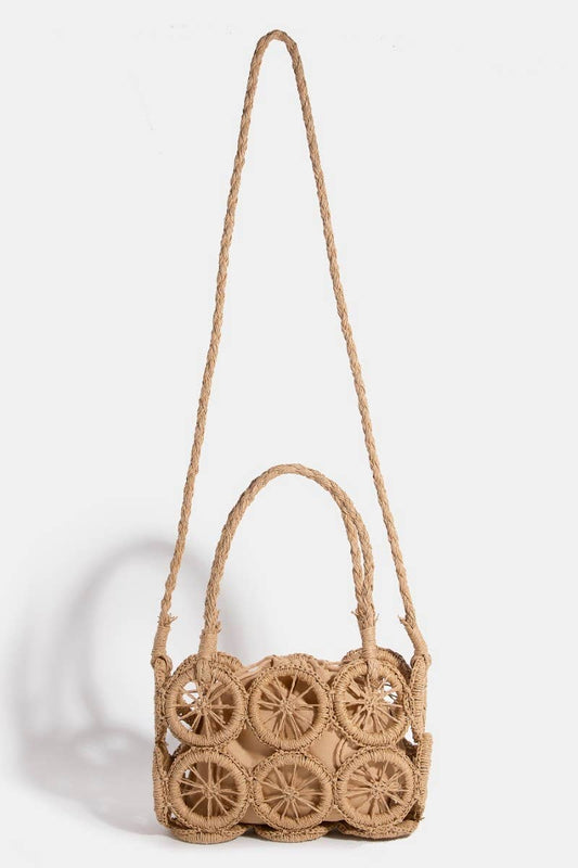 Intricate Braided Wheels Hand Bag