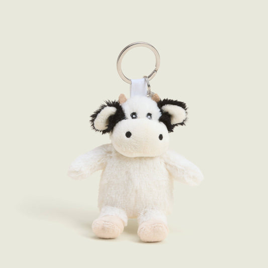 Black & White Cow Keyring