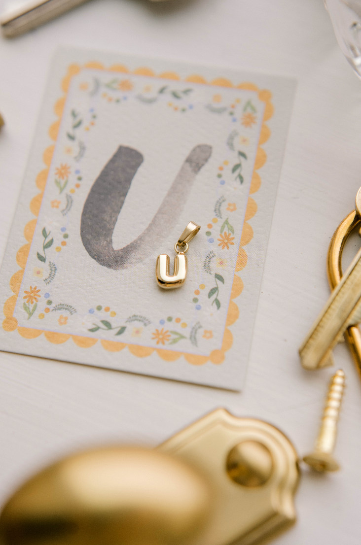 U - Letter Charm