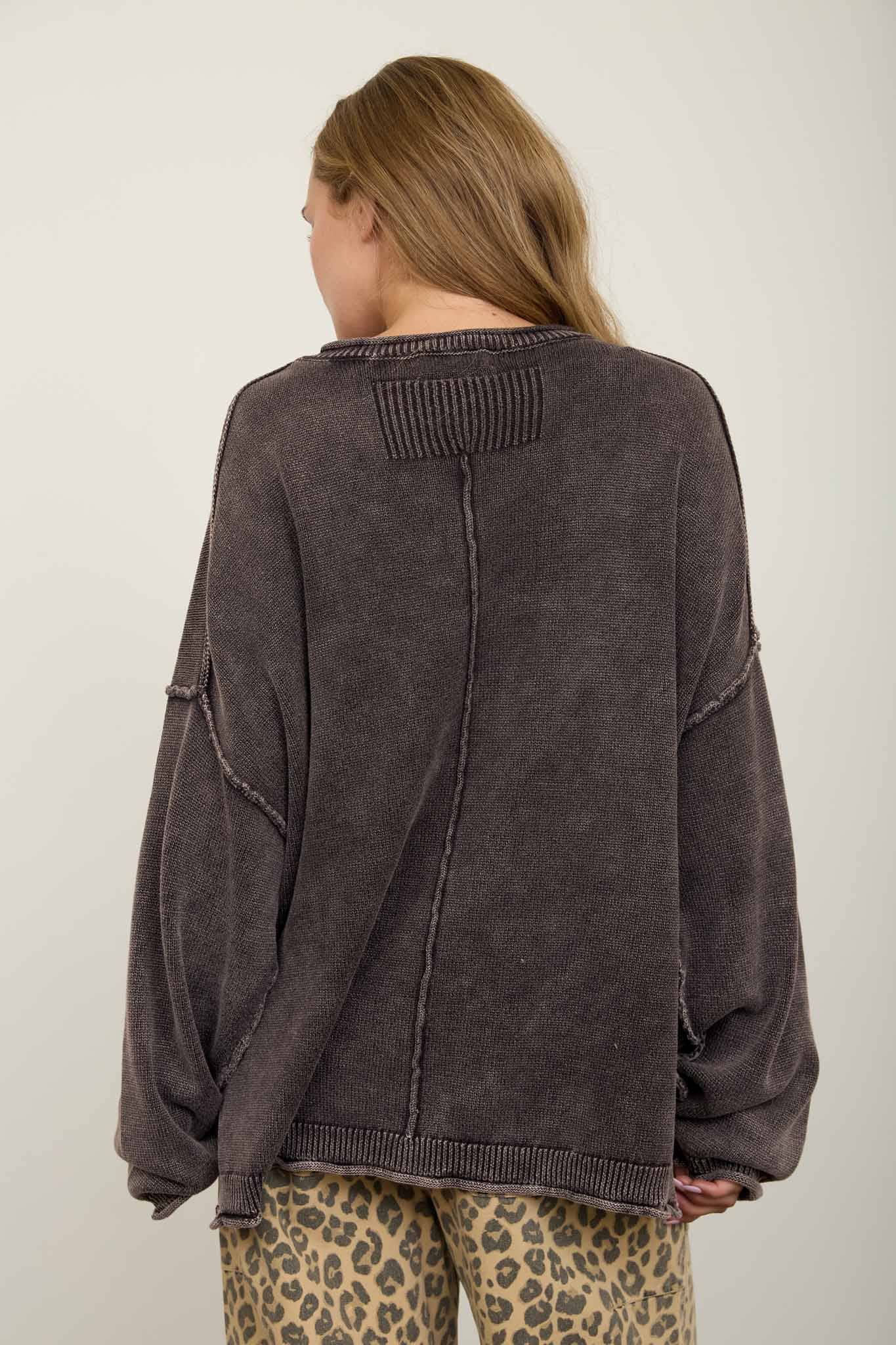 RAW CREW NECK SWEATER