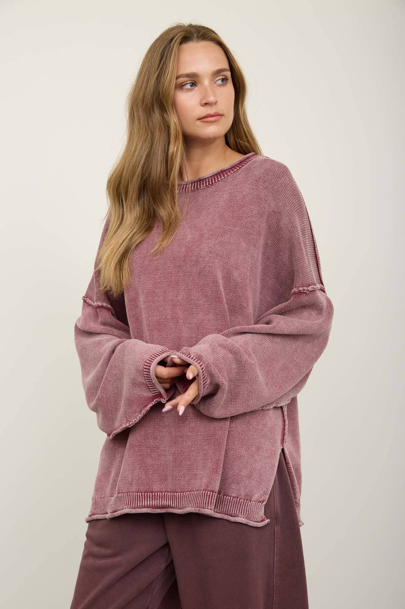 RAW CREW NECK SWEATER