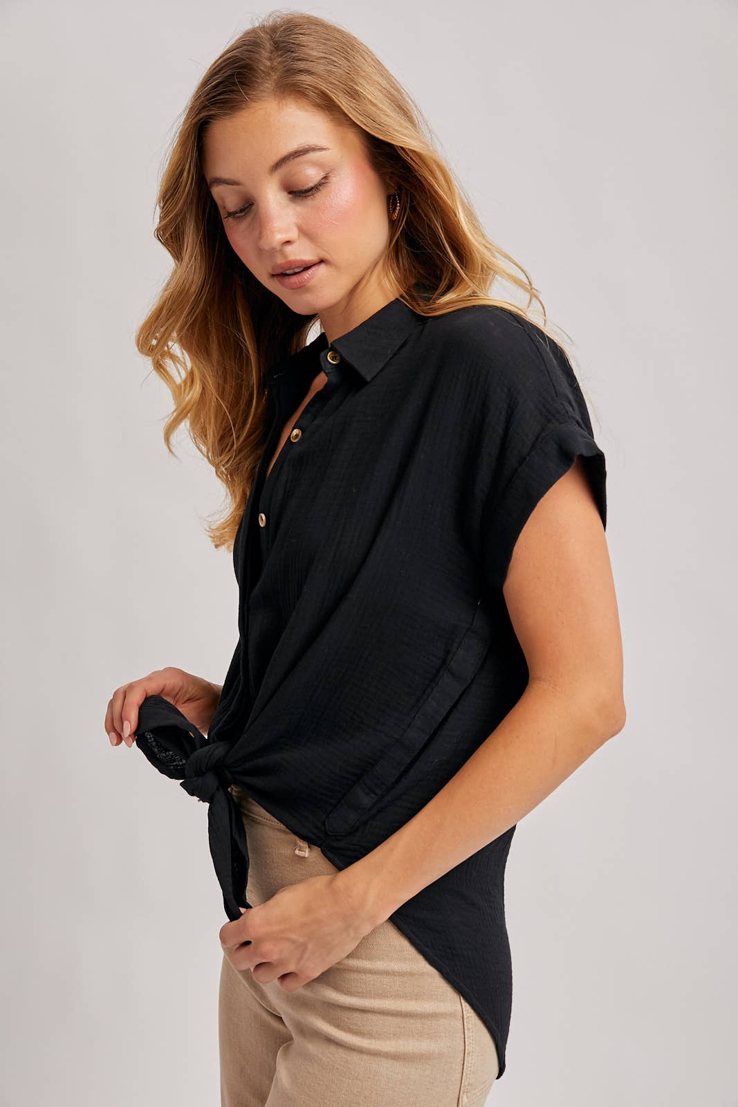 BUTTON UP COTTON SHIRT
