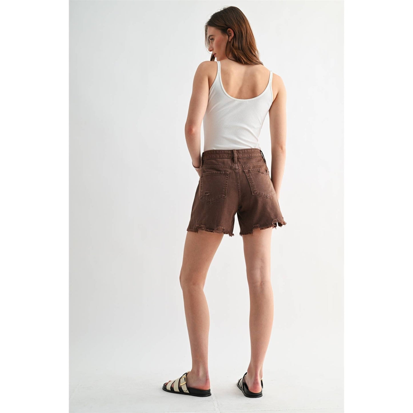 RIGID BOYFRIEND MIDI SHORTS
