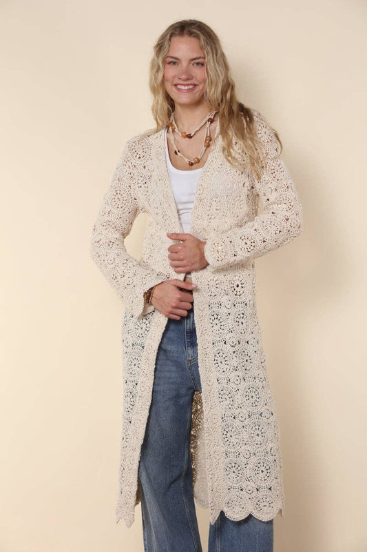 Crochet Knitted Duster