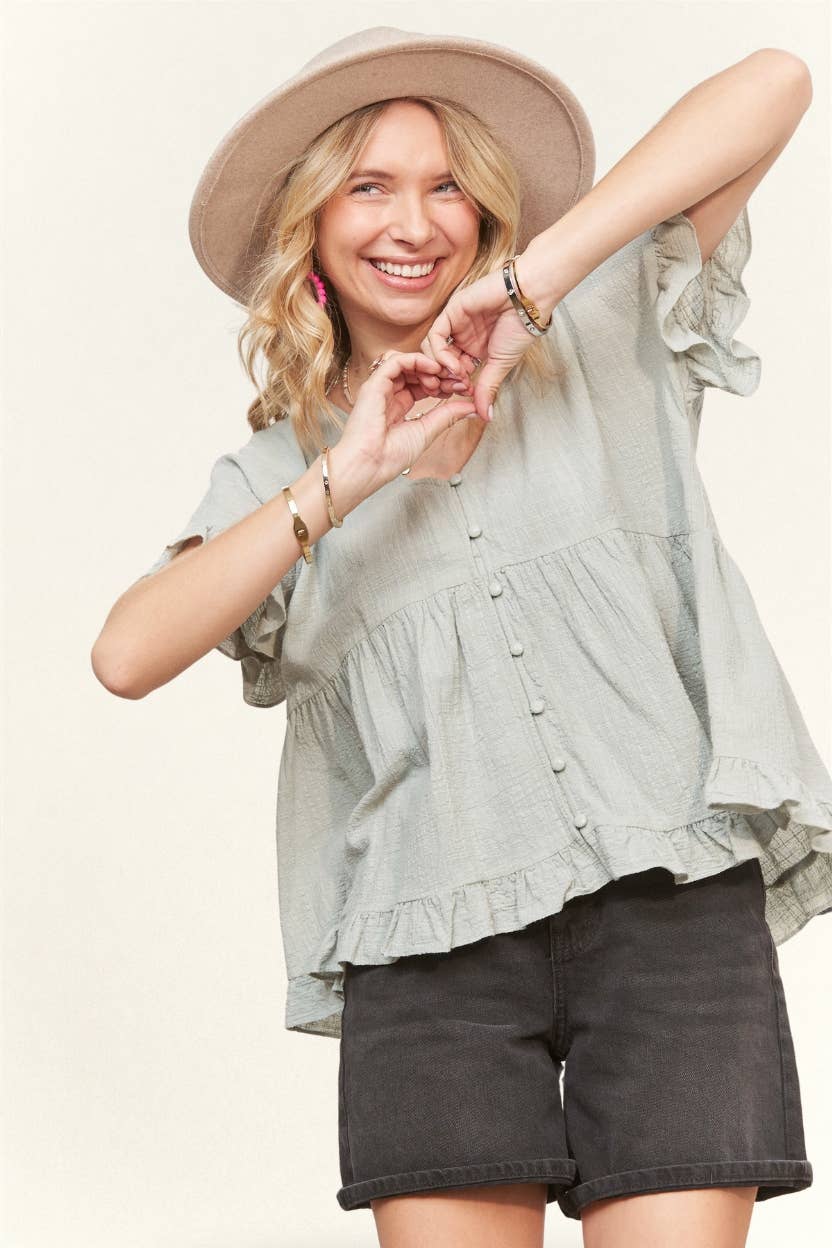 BUTTON DOWN BLOUSE