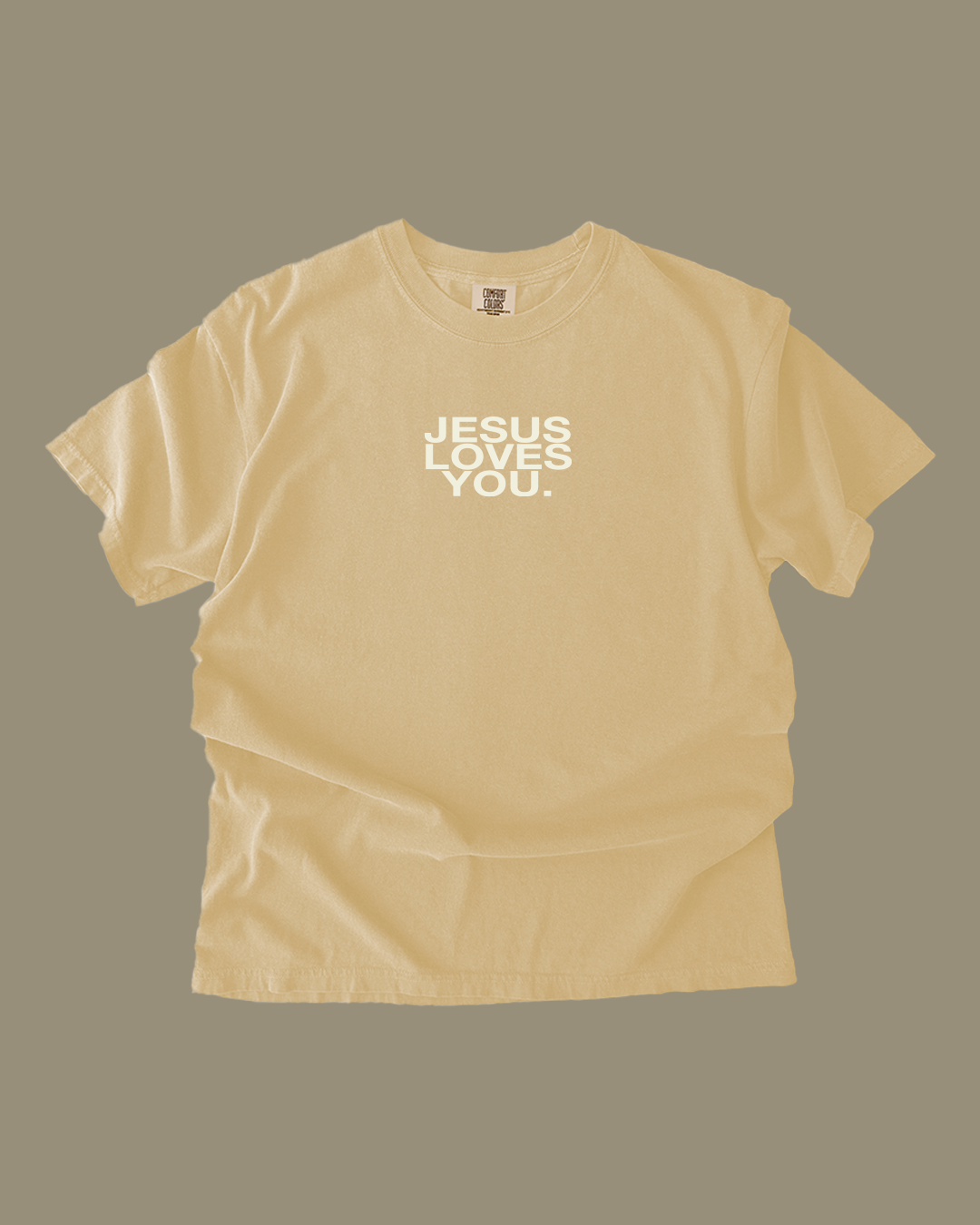 Comfort Colors Logo Tee || Buttercream