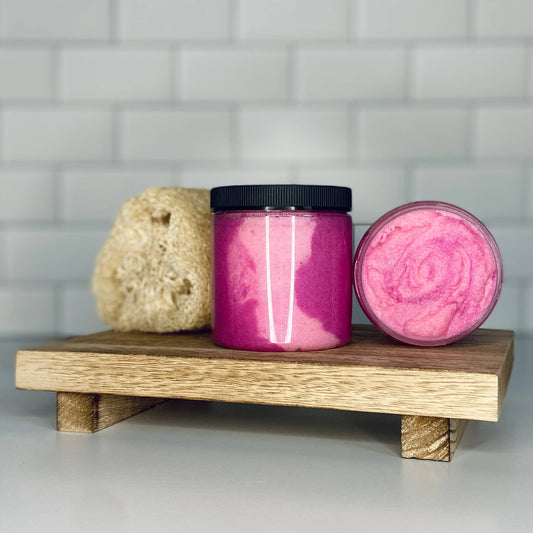 8oz Pink Sugar Foaming Sugar Scrub