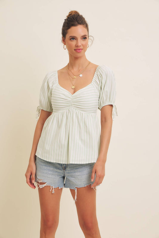 MADE FOR SUNSHINE BABYDOLL TOP