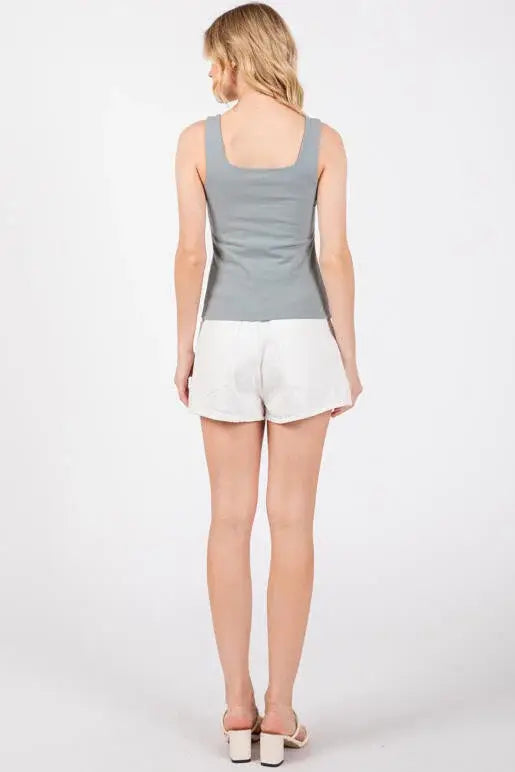 Double Layer Cotton Span Top