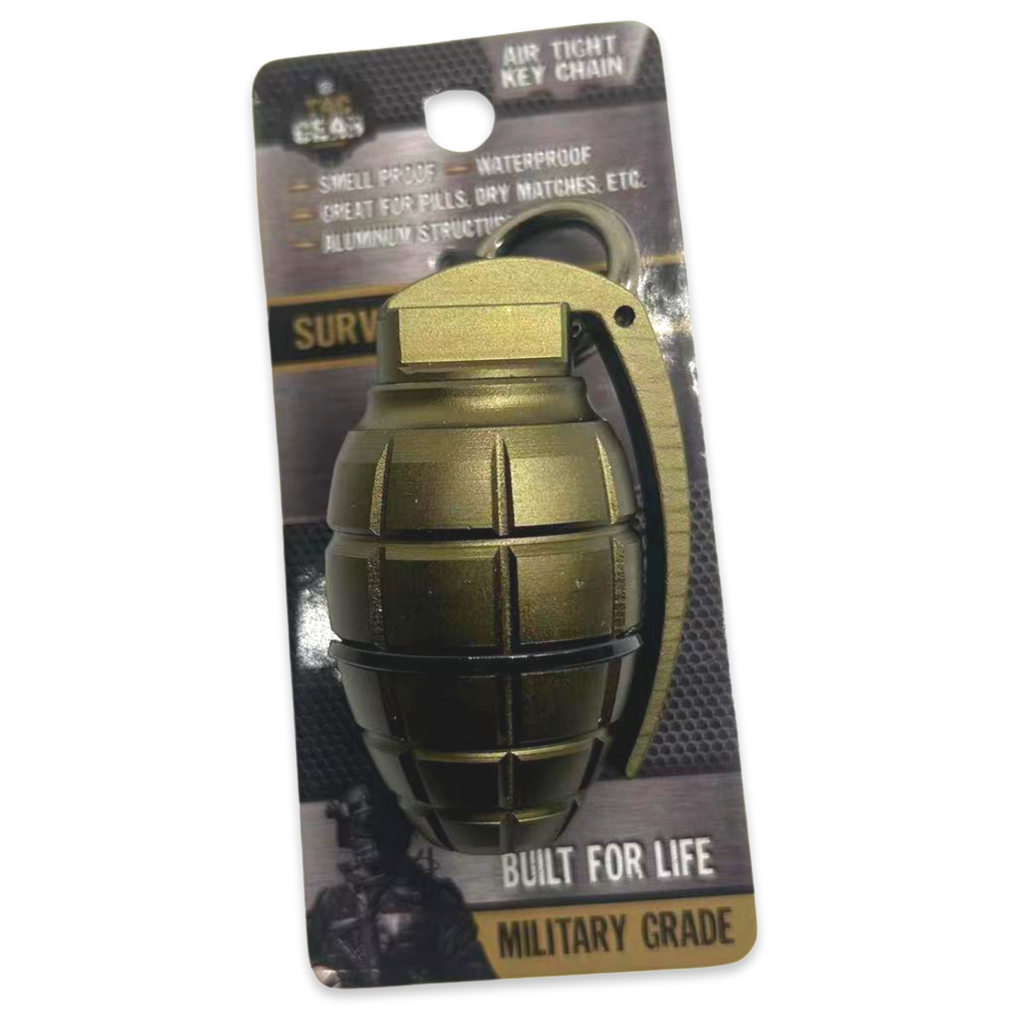 Tac Gear Grenade Air Tight Storage Key Chain