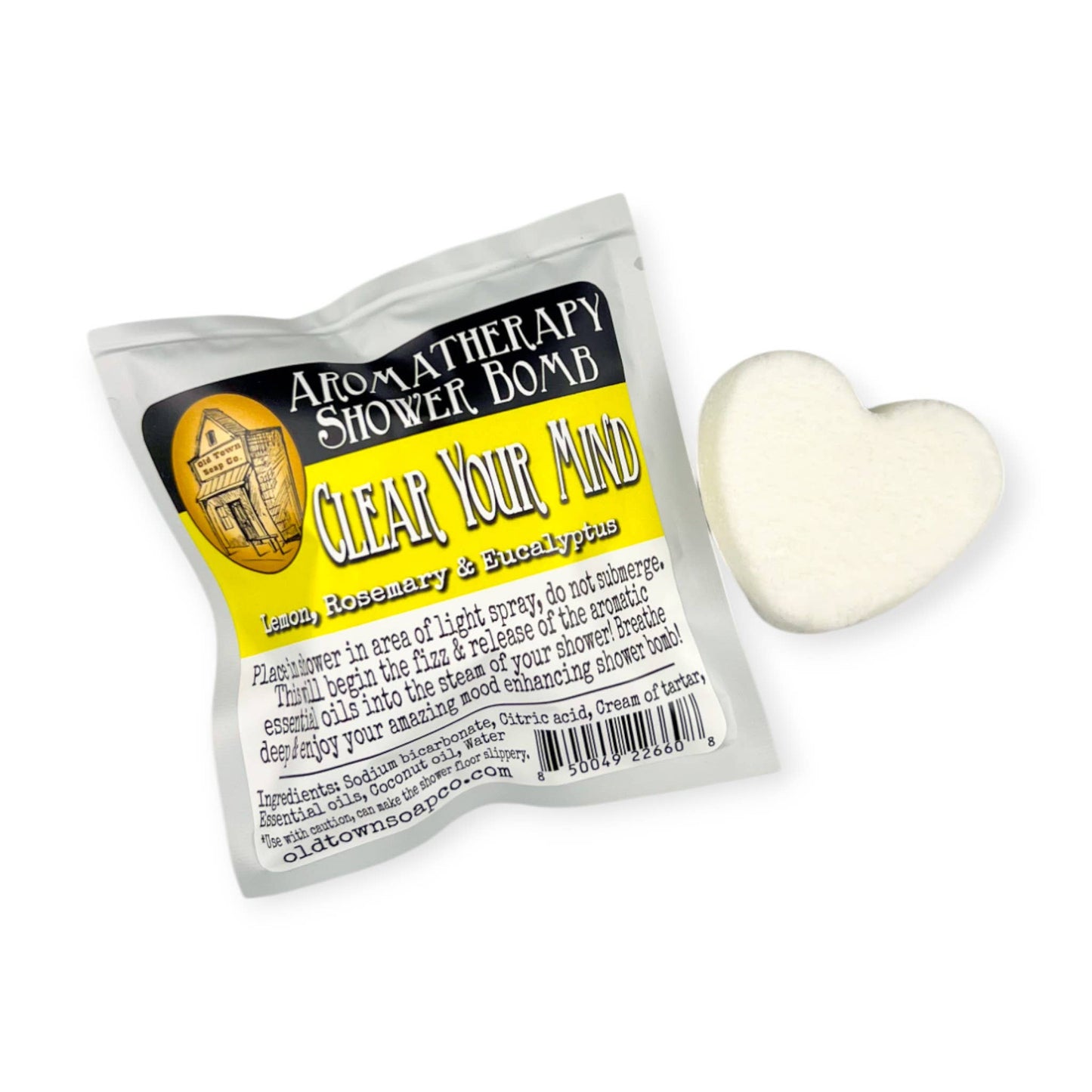 Shower Bombs/Steamer Singles -Avail in 12 Blends #1 Seller: OTSC Branded / Silver / Headache & Sinus