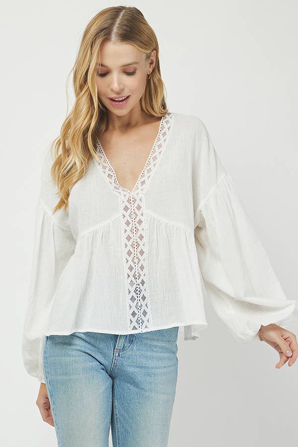 Lace Whisper Blouse