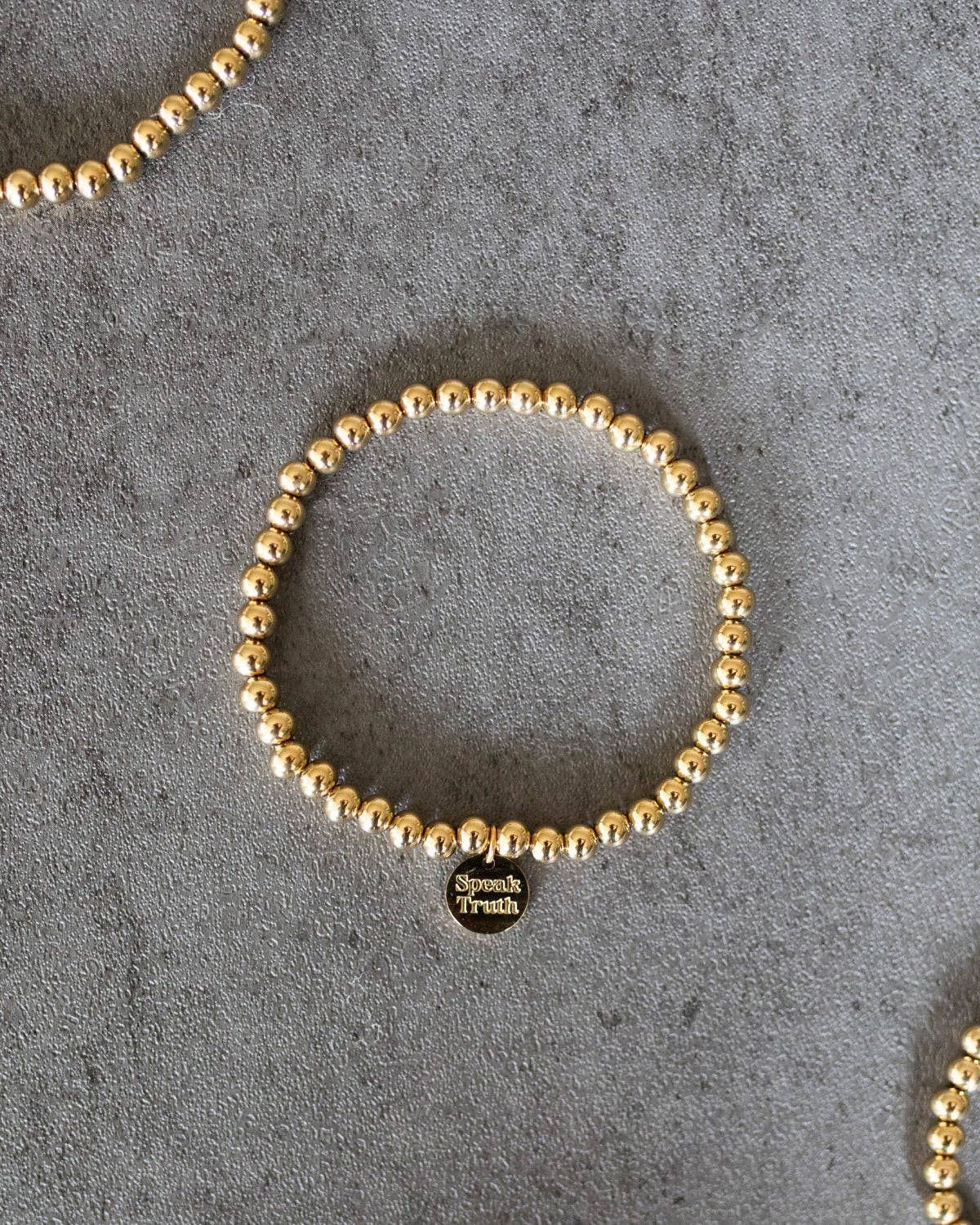 5mm Gold Bead Stacking Bracelet