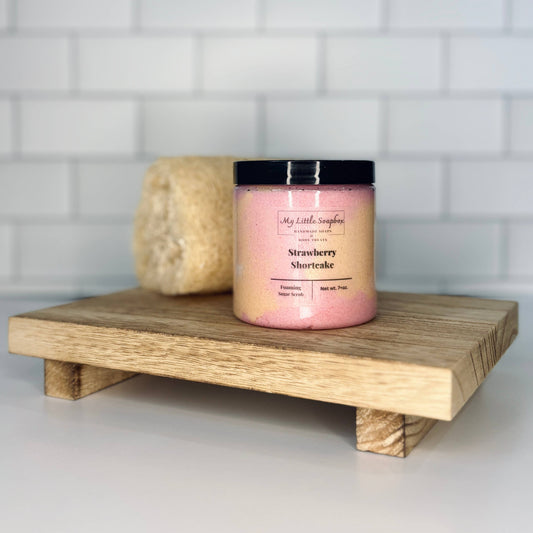 8oz Strawberry Shortcake Foaming Sugar Scrub