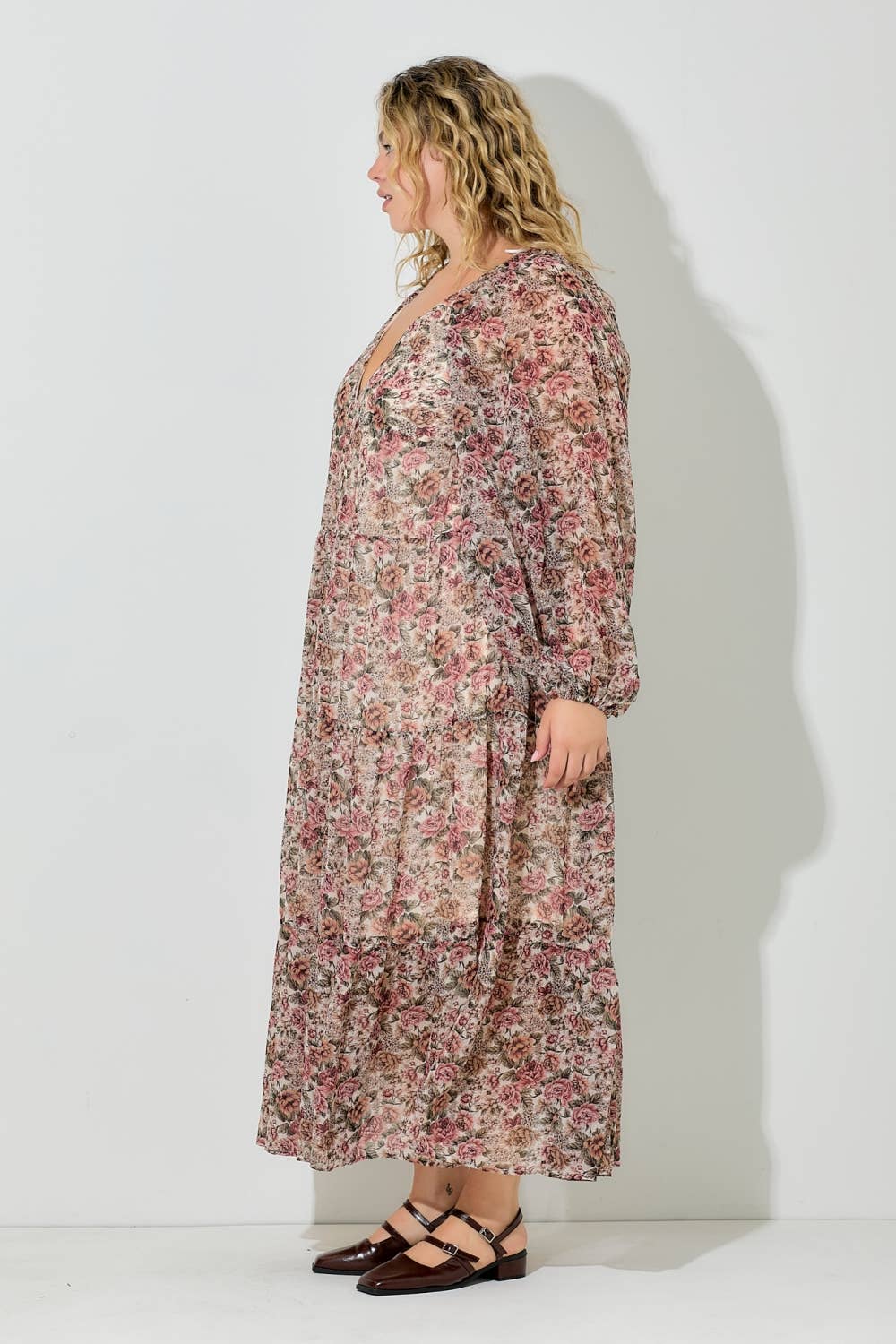FLORAL SWEETHEART MAXI DRESS