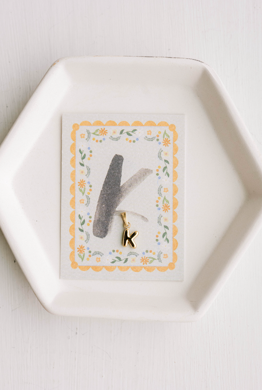 K - Letter Charm
