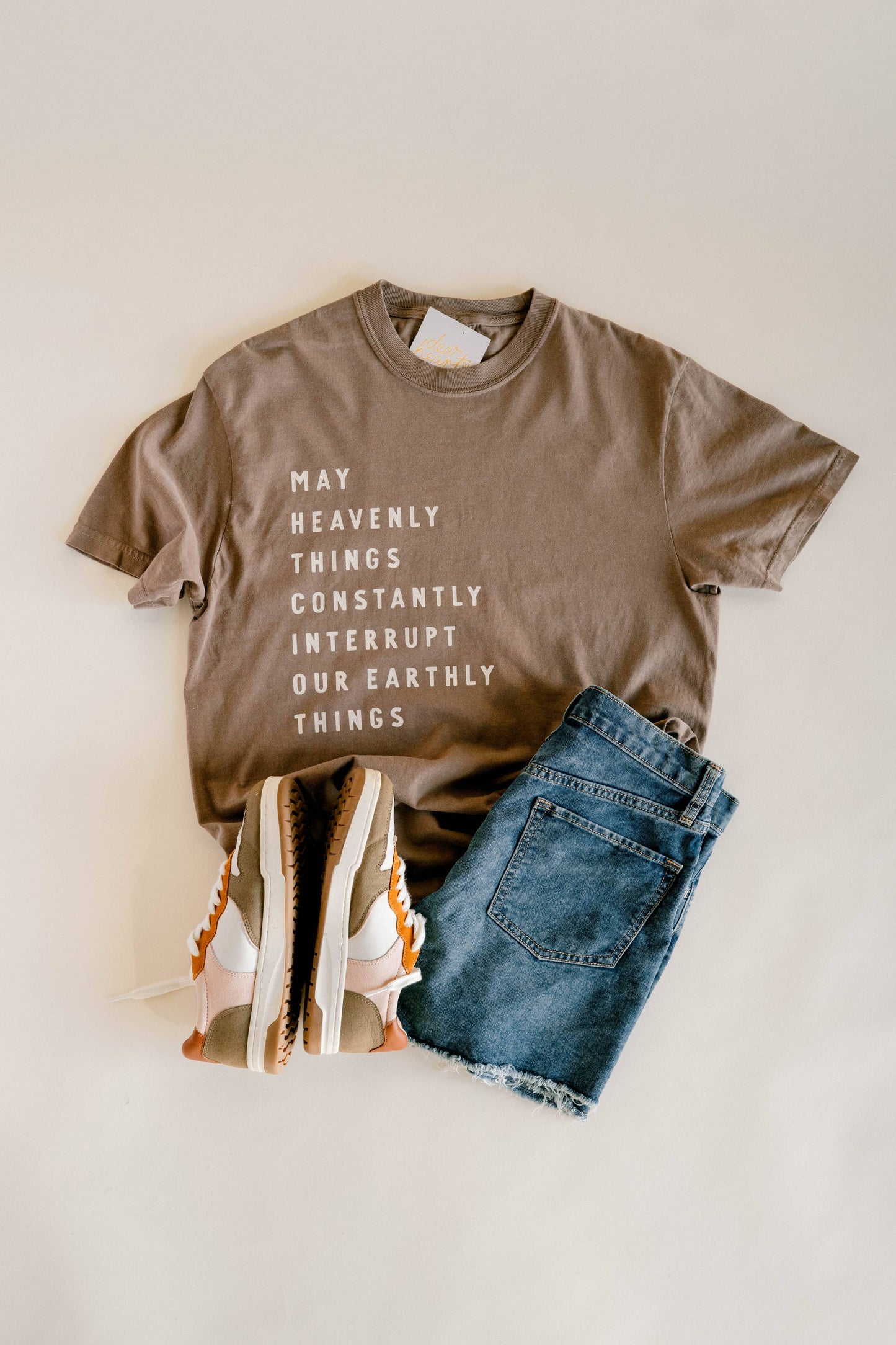 Heavenly Things Tee- Vintage Brown