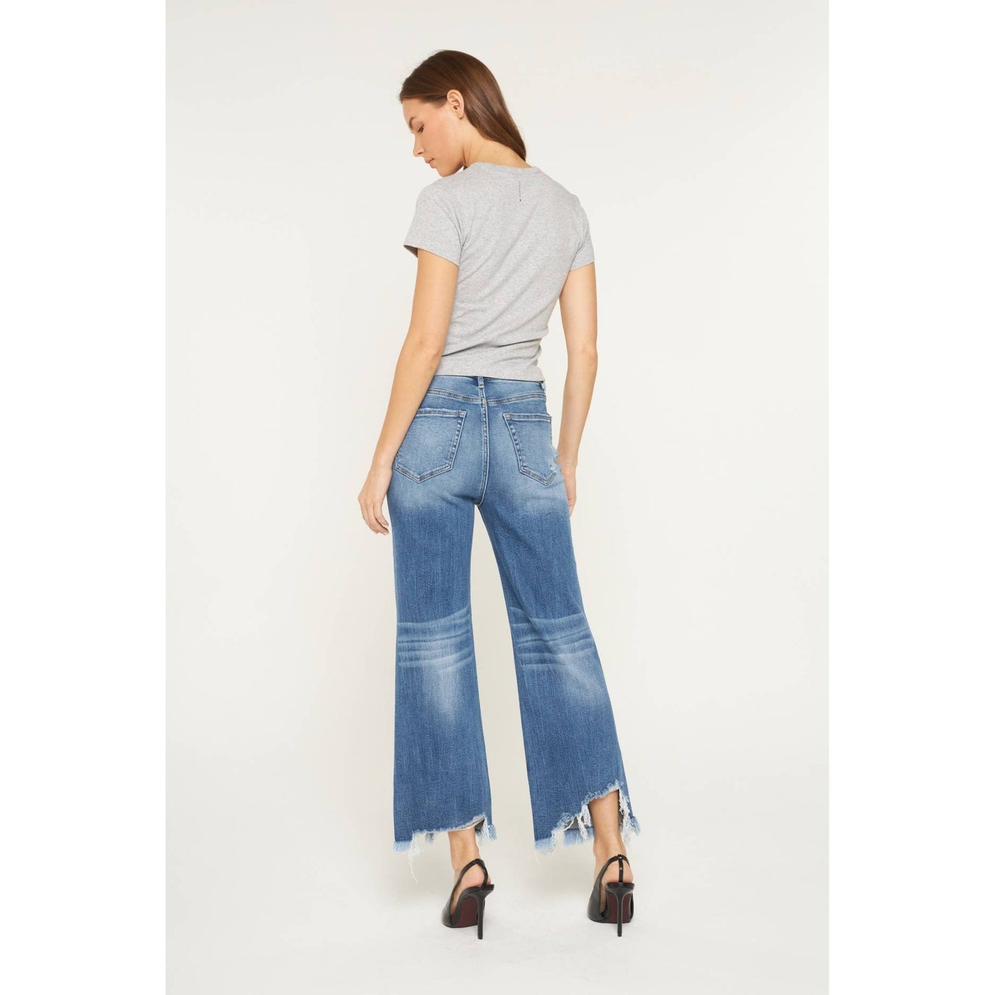 SUPER HIGH DISTRESSED JEANS