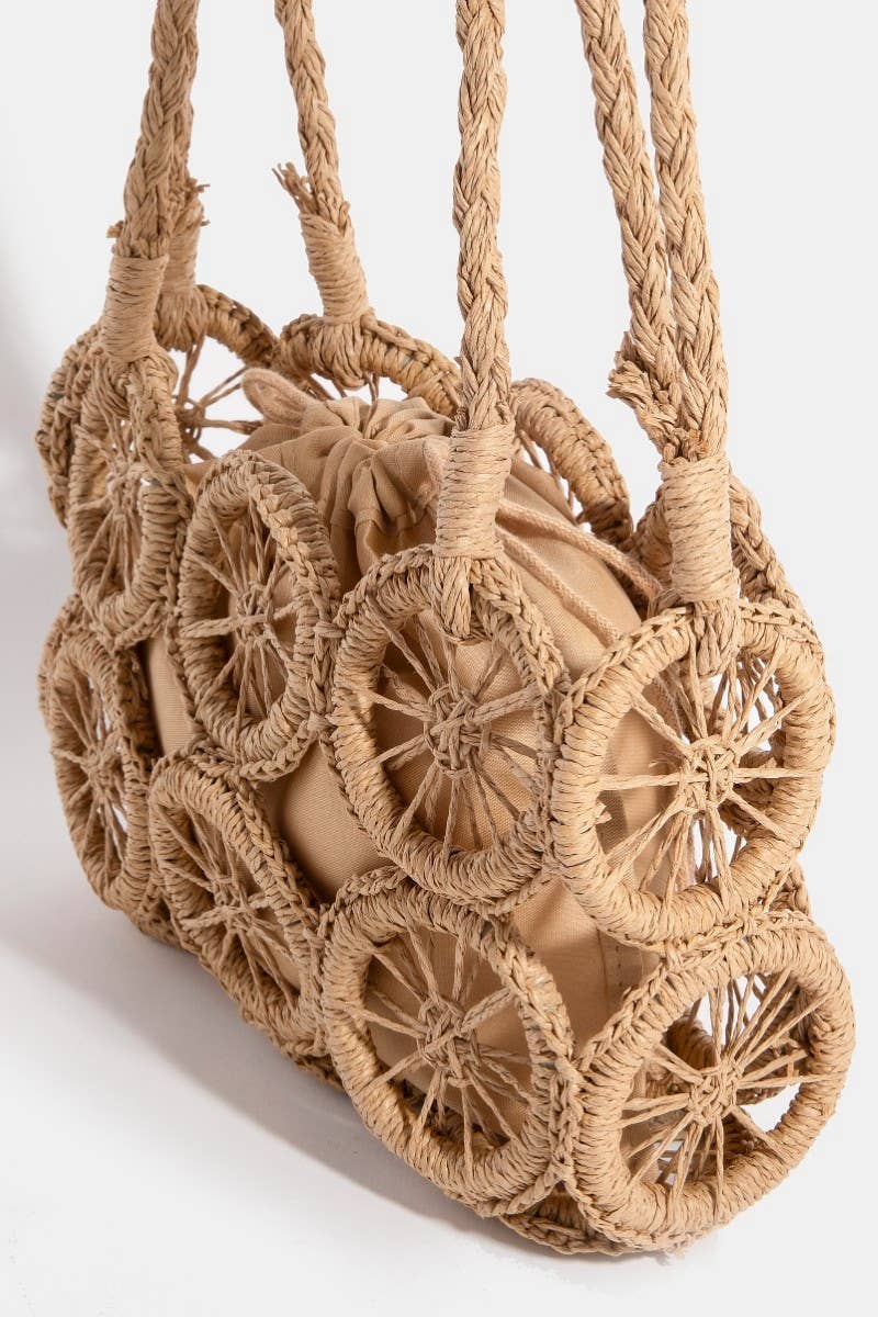 Intricate Braided Wheels Hand Bag